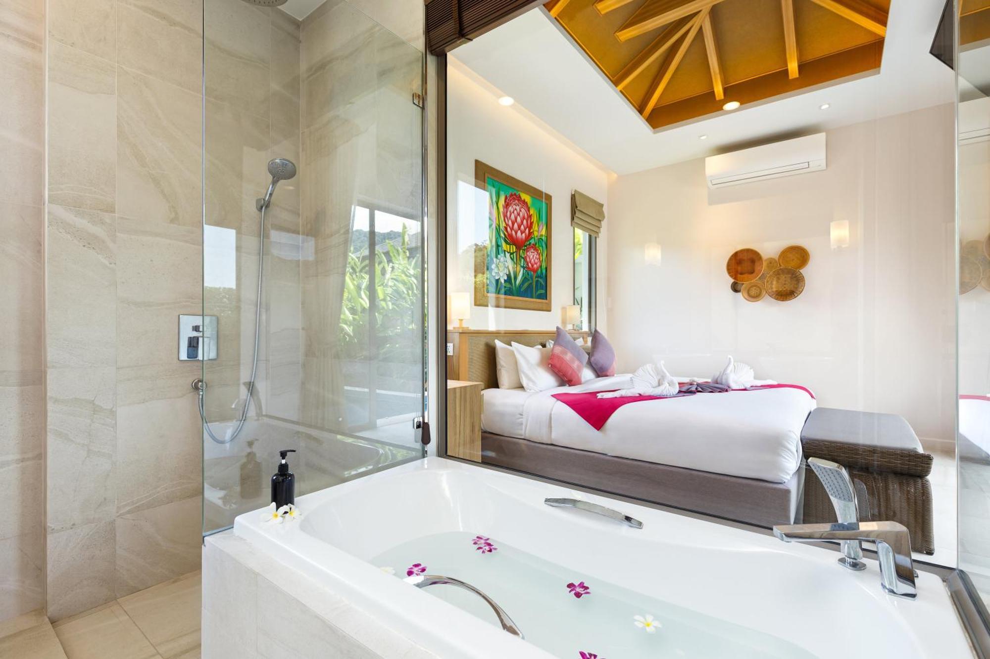 Resort Boutique 2Br Villa Dalaa 4, Private Pool, Full Service, 5 Min Drive Kamala Beach Buitenkant foto